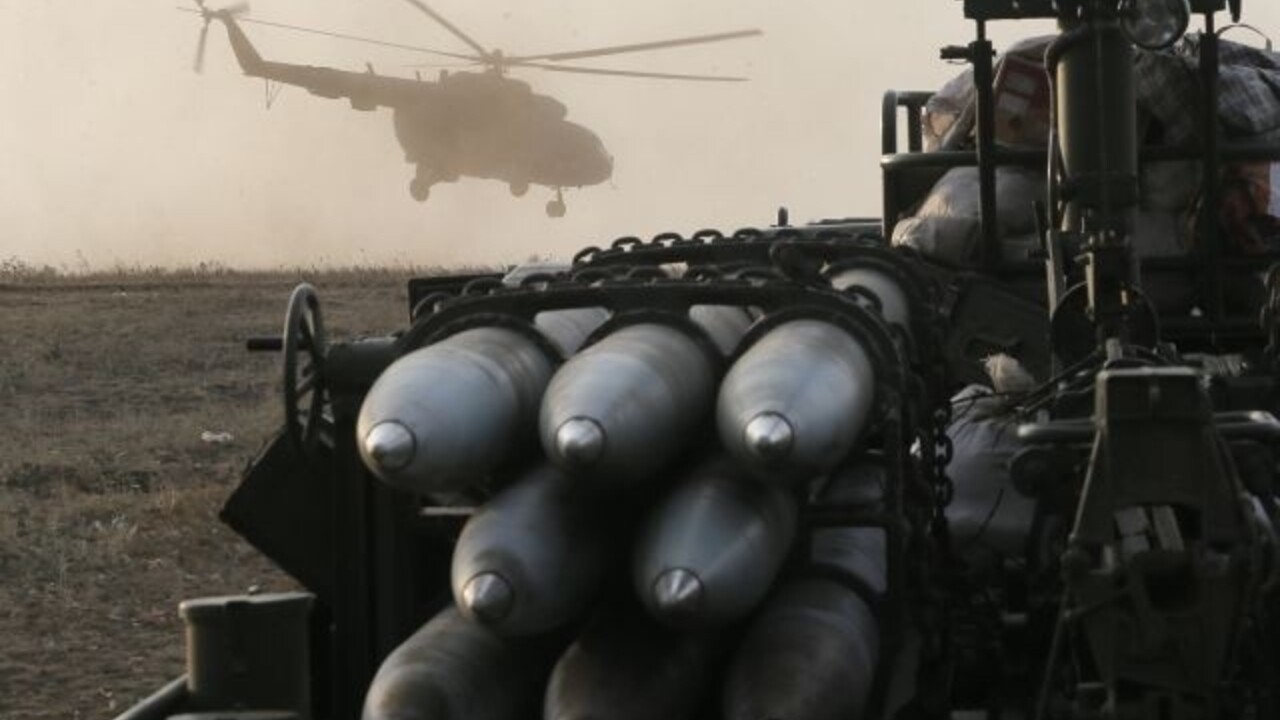 Ukrajina Doneck helikoptéra zbrane (SITA)